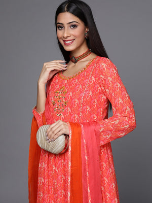 Women Georgette Kurta Sharara Set