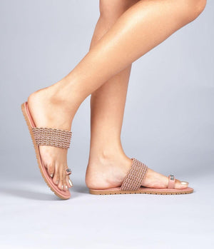 Fashionable Ethnic Flat Sandal For Women's