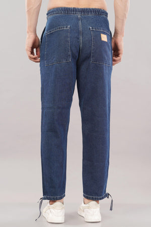 Meghz Men's Solid Regular Fit Mid Rise Jeans