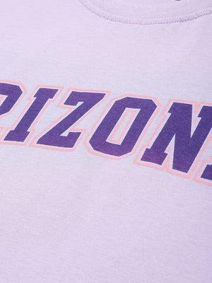 Dillinger Lavender Typographic Oversized T-shirt