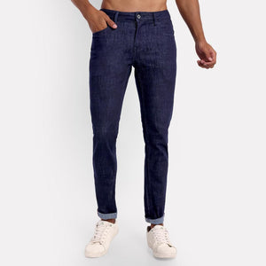 Meghz Men's Solid Slim Fit Mid Rise Jeans